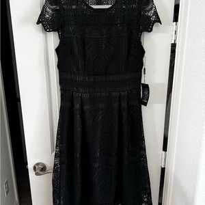 White House Black Market Black A-line Dress size 8
